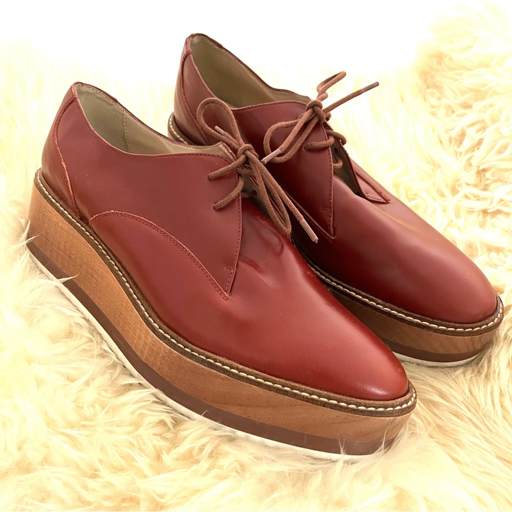 Zara woman platform brogues